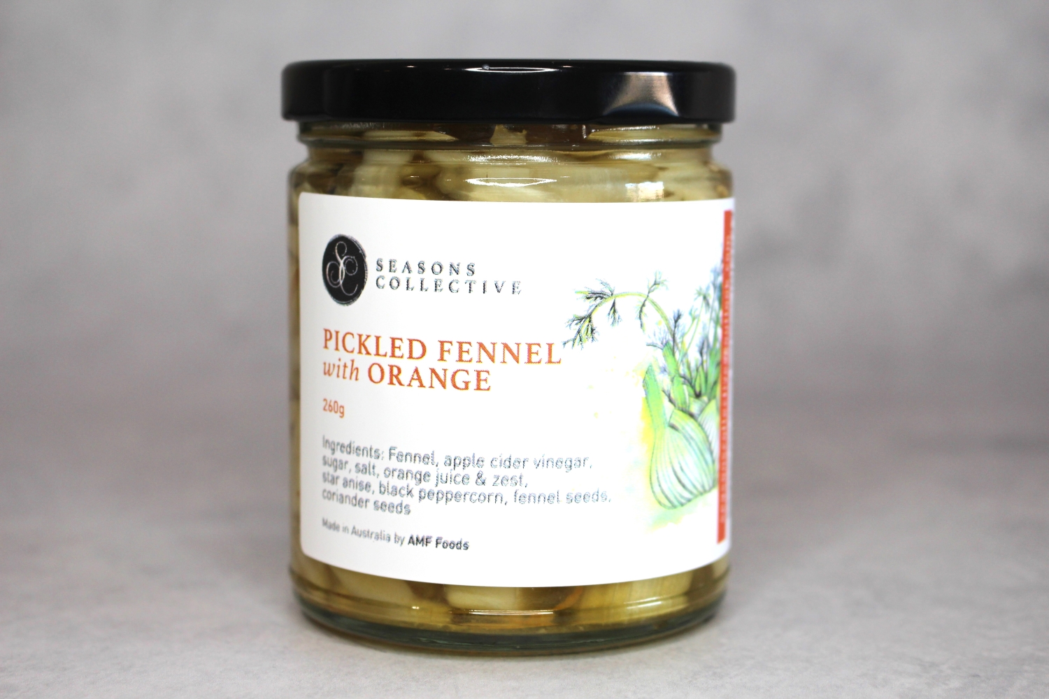 Pickled Fennel with Orange (260g) Seasons Collective Seasonal